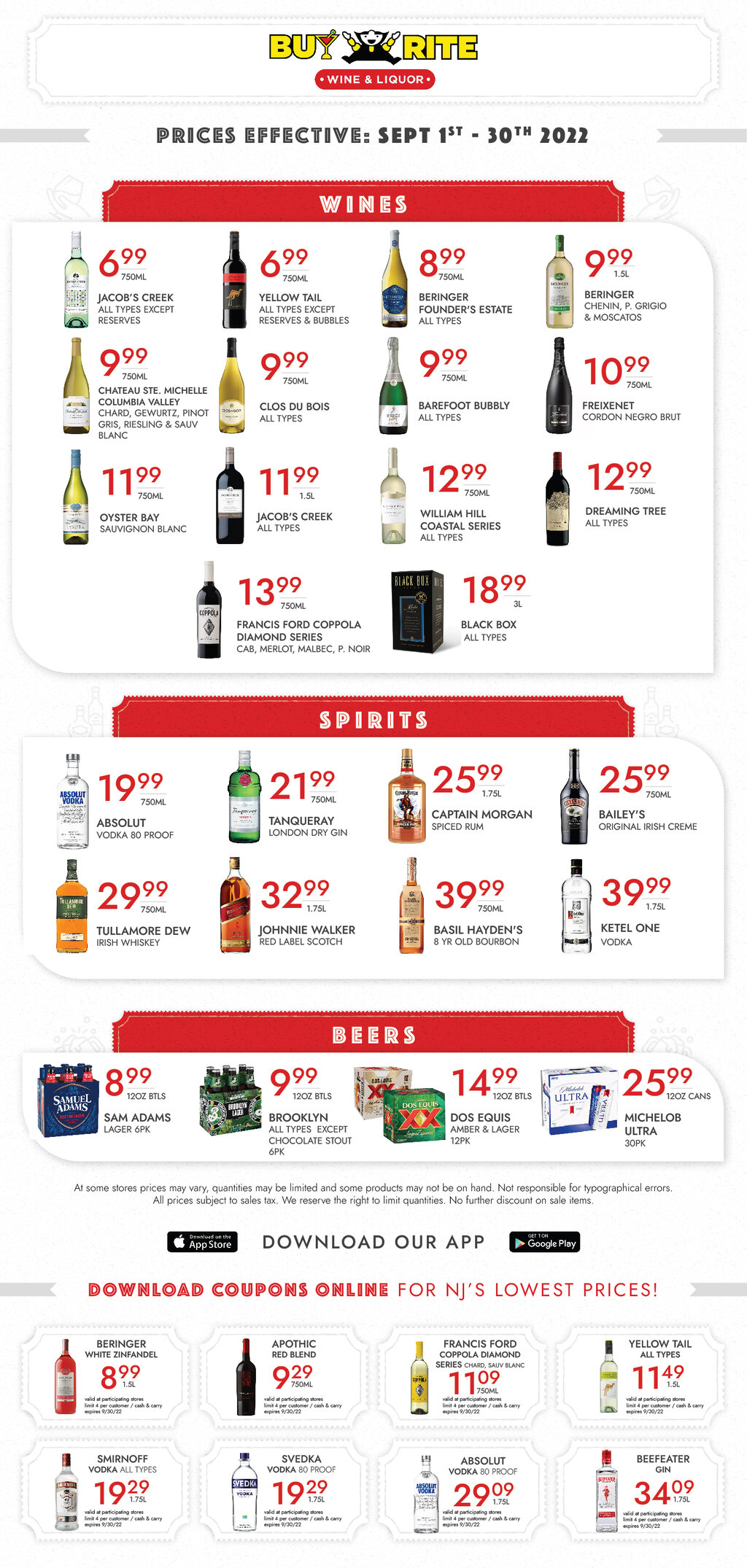 Monthly Specials Buy Rite Liquors Buy Rite Wine & Liquors, Jersey